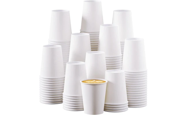 White Paper Cups Medium Pack of 50